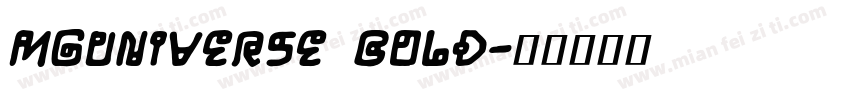MgUniverse Bold字体转换